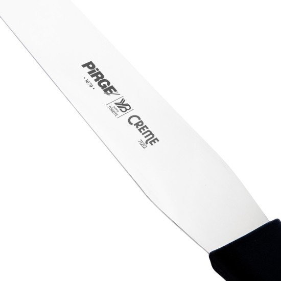 Glaze decoration spatula, stainless steel, 30 cm, "Creme", Black - Pirge