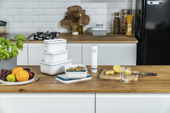 Ristkülikukujuline vaakumlõunasöögi anum, plastik, 500 ml, "FRESH & SAVE" La Mer, valge - Zwilling