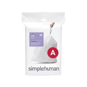 Søppelsekker, kode A, 4,5 L / 30 stk., plast - simplehuman
