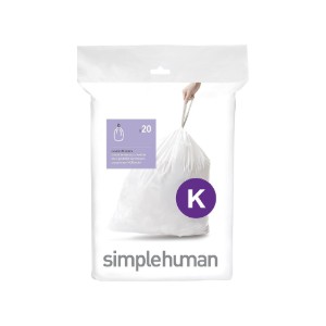 Szemetes zsákok, K kód, 35-45 L / 20 db, műanyag - simplehuman