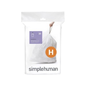 Szemetes zsákok, H kód, 30-35 L / 20 db, műanyag - simplehuman
