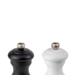 Komplet 2 mlinčkov za sol in poper, 10 cm, "Bistro Z", White&Black - Peugeot