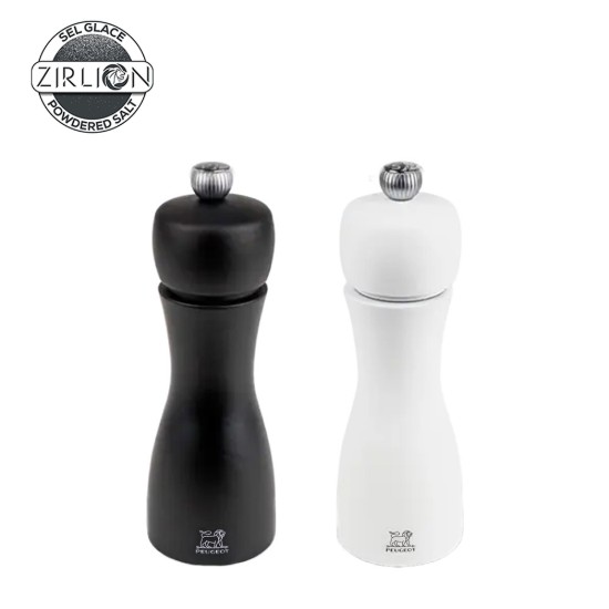 Set aus 2 Salz- und Pfeffermühlen, 15 cm, „Tahiti Z“, Black&White - Peugeot
