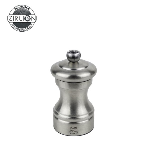 Salzmühle, 10 cm, Edelstahl, "Bistro Chef Z", Stainless Steel – Peugeot
