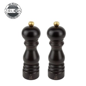 Sraith de 2 grinders salann agus piobar, 18 cm, "Paris u'Select Z", Chocolate - Peugeot
