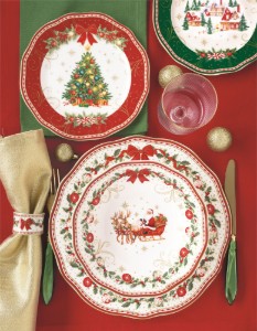 Servierplatte in Form eines Weihnachtsbaums, 25,5 x 20,5 cm, "Christmas Heritage" - Easy Life