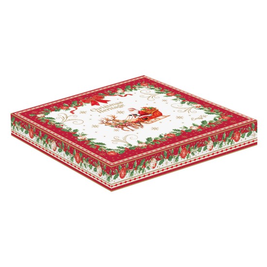 Sternförmige Platte, Porzellan, 22,5 x 22,5 cm, "Christmas Heritage" - Easy Life