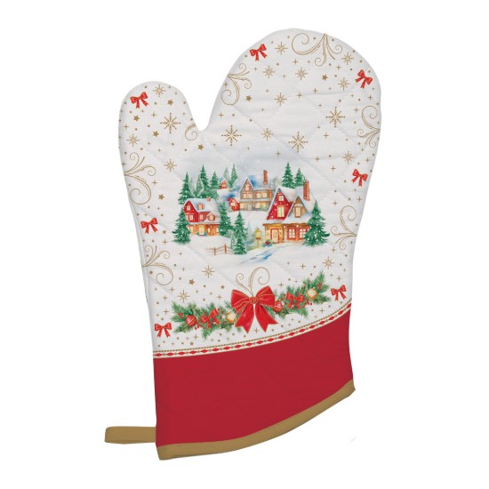 Kitchen mitt set and 2 cooking pot holders, "Christmas Heritage" - Easy Life