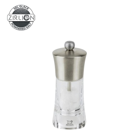 Salt mill, 14 cm, "Ouessant Z", Stainless Steel - Peugeot
