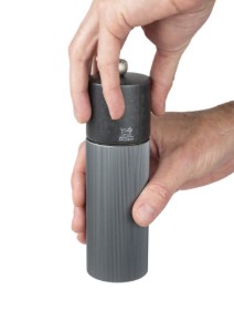 Salt mill, 18 cm, "Line Z", Carbon - Peugeot