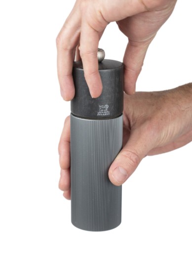 Salt mill, 18 cm, "Line Z", Carbon - Peugeot