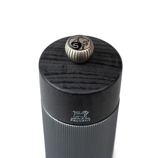 Salt mill, 18 cm, "Line Z", Carbon - Peugeot