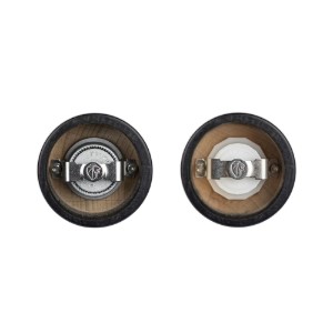 Set of 2 salt and peppercorn grinders, 12 cm, "Fidji Z", Black - Peugeot