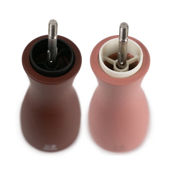 Set of 2 salt and pepper grinders, 15 cm, "Tahiti Earth Z", Cacao&Nuts - Peugeot