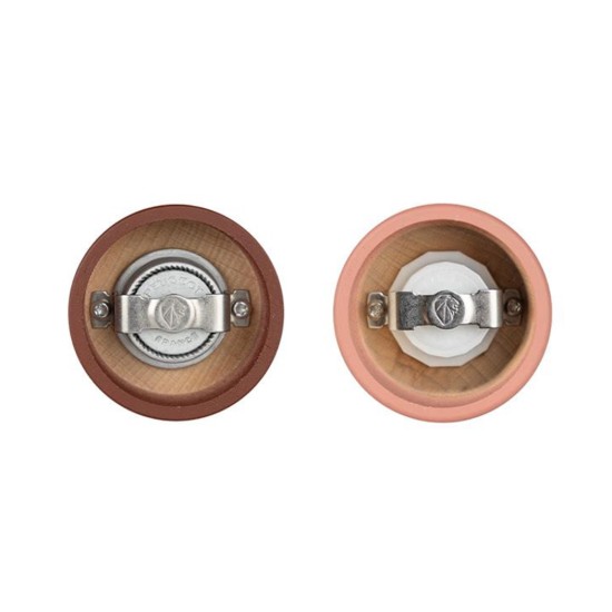 Set of 2 salt and pepper grinders, 15 cm, "Tahiti Earth Z", Cacao&Nuts - Peugeot