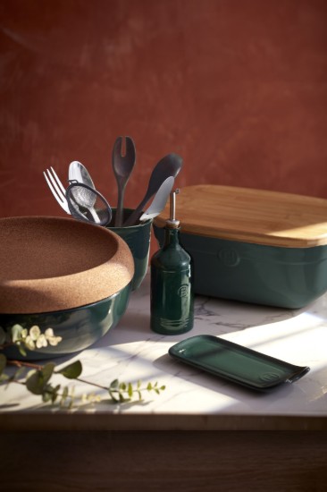 Bread box, ceramics, 35.5 x 25 cm, Cedar - Emile Henry