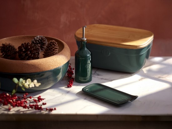 Bread box, ceramics, 35.5 x 25 cm, Cedar - Emile Henry