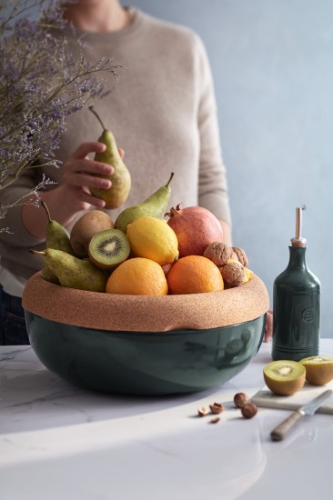 Storage bowl, ceramics, 36cm/6.5L, Cedar - Emile Henry