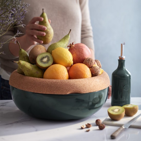 Storage bowl, ceramics, 36cm/6.5L, Cedar - Emile Henry