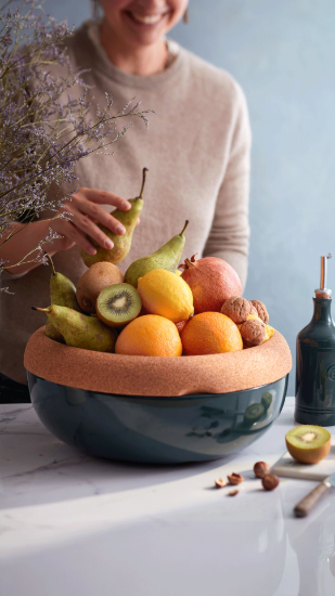Storage bowl, ceramics, 36cm/6.5L, Cedar - Emile Henry