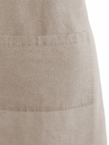 Kitchen apron “Myrna”, cotton, Taupe - Tiseco