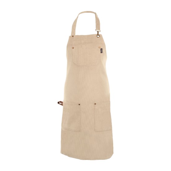 Kitchen apron, "Velmar", Beige - Tiseco