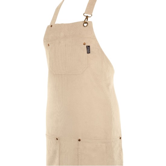 Kitchen apron, "Velmar", Beige - Tiseco