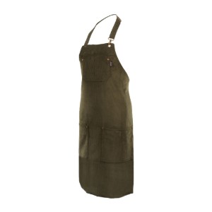 Kitchen apron, "Velmar", Olive Green - Tiseco