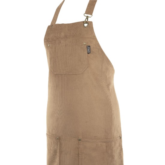 Kitchen apron, "Velmar", Taupe - Tiseco