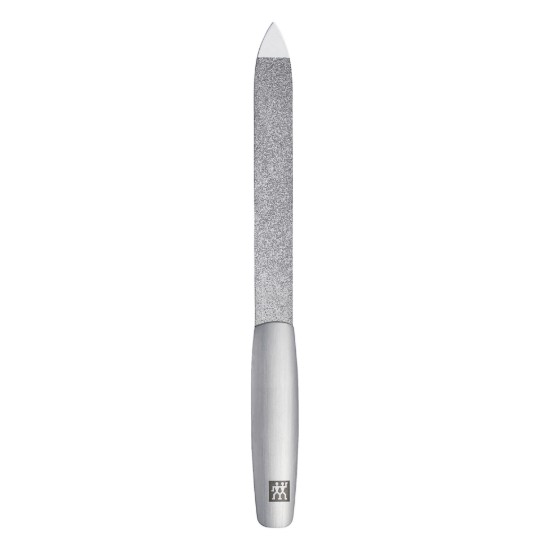 5-delige manicureset, gesatineerd roestvrij staal, zwart leren etui, PREMIUM - Zwilling