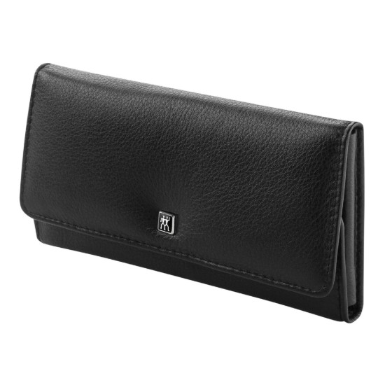 5-delige manicureset, gesatineerd roestvrij staal, zwart leren etui, PREMIUM - Zwilling