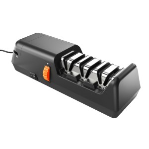 Afiador elétrico para facas e tesouras, com 3 etapas, 18W - Zokura