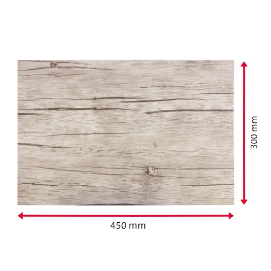 Tafelmat "Nature", 45 x 30 cm, kunststof, <<Oak>> - Saleen