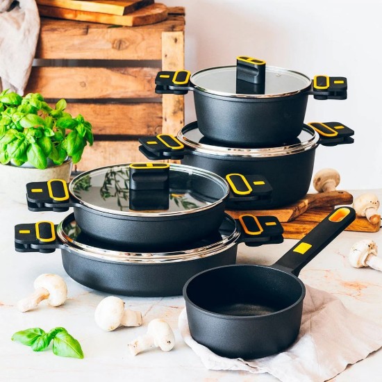 Kapaklı tencere, alüminyum, 20 cm/3 L, "Daily Pro" - BRA