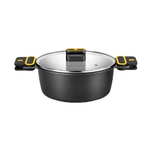Kapaklı tencere, alüminyum, 24 cm/4 L, "Daily Pro" - BRA