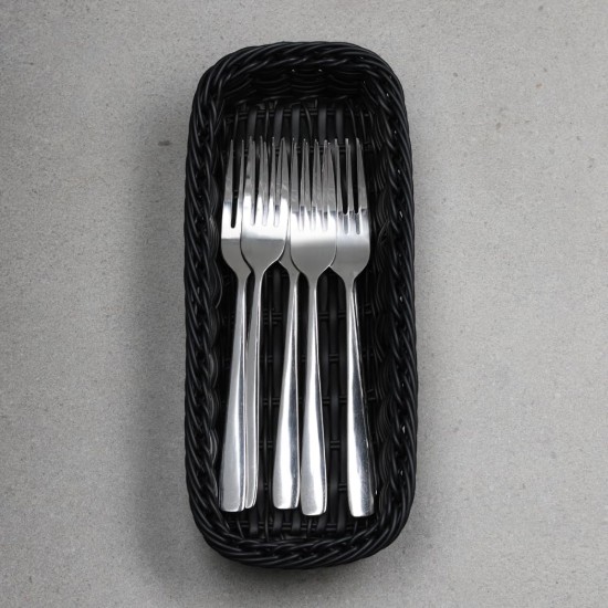Cutlery basket, plastic, 28 x 11.5 cm, Black - Kesper
