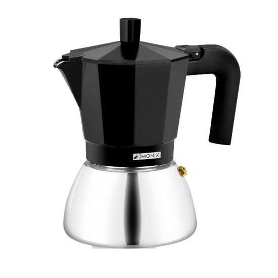 Roestvrijstalen koffiezetapparaat, 470 ml, zwart - Monix
