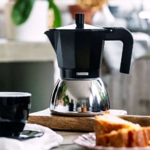 Roestvrijstalen koffiezetapparaat, 470 ml, zwart - Monix