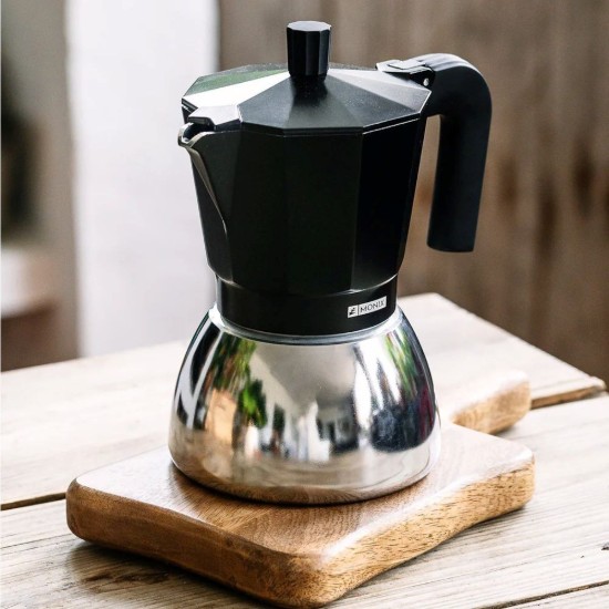 Roestvrijstalen koffiezetapparaat, 470 ml, zwart - Monix