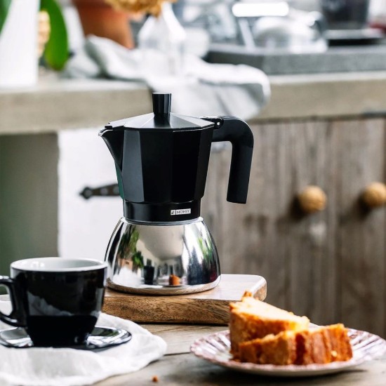 Roestvrijstalen koffiezetapparaat, 470 ml, zwart - Monix