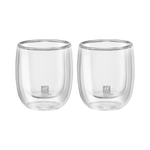 Set of 2 espresso cups, double-walled, made from glass, 80ml, "Sorrento" - Zwilling