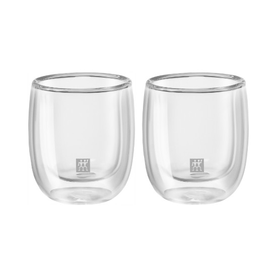 Set of 2 espresso cups, double-walled, made from glass, 80ml, "Sorrento" - Zwilling