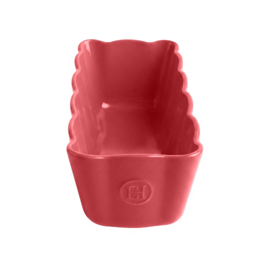 Sponge cake baking dish, ceramics, 24.5x11cm/1.1L, "Madeleine", Rose Candy - Emile Henry