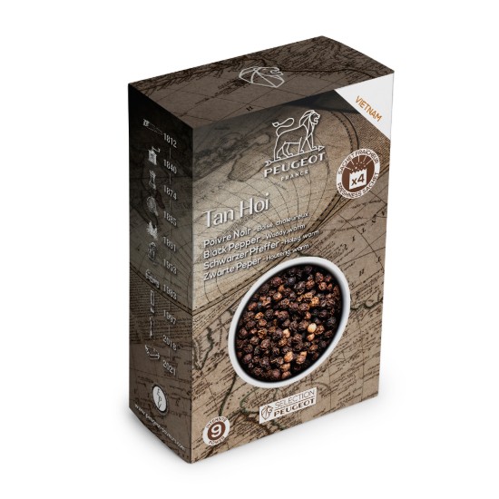 Set of 4 peppercorn assortments Tan Hoi/VoatsiperiferySanka/Sichuan - Peugeot