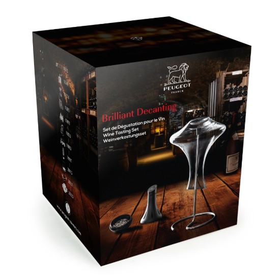 Decanter set with cleaning balls, 3 pieces, "Brilliant Decanter" - Peugeot