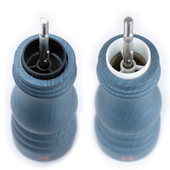 Set of 2 salt and peppercorn grinders, 18 cm, "Paris", Denim - Peugeot