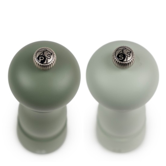 Set of 2 salt and peppercorn grinders, 18 cm, "Amboise Z", Fern&Sage - Peugeot