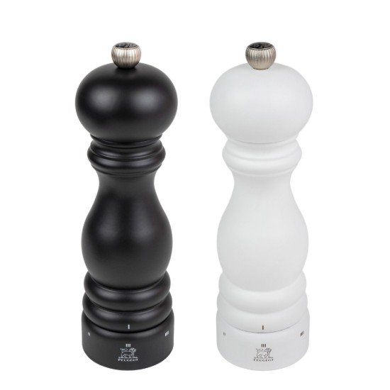 Set aus 2 Salz- und Pfeffermühlen, 20 cm, „Paris u'Select Z“, Black&White - Peugeot