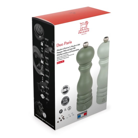 Set aus 2 Salz- und Pfefferkornmühlen, 20 cm, "Paris u'Select Z", Fern&Sage – Peugeot