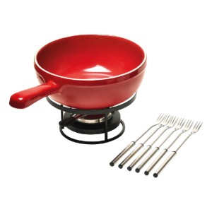 Fonduesæt, 24 cm/2,4 l, Burgundy - Emile Henry